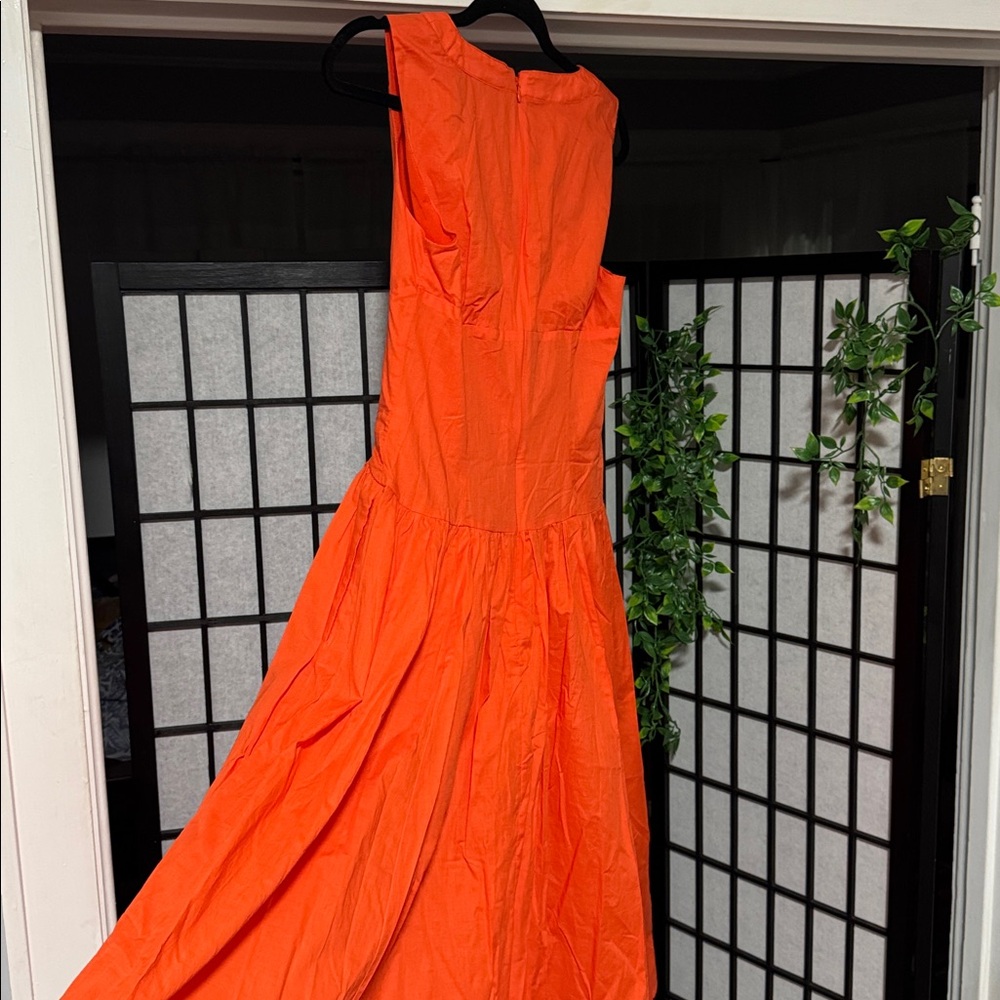 Anthropologie size 2 Hutch Indy Sleeveless V-Neck Button-Front Midi Dress - Picture 7 of 8